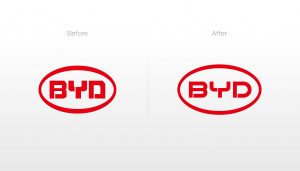 BYD adota novos logos